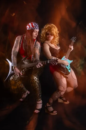 best-friends-heavy-metal-glamrock-shoot