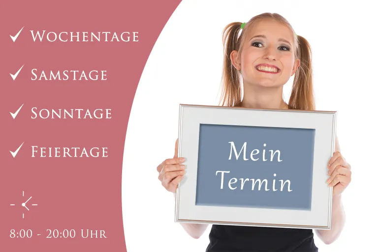 Termine ohne Extrakosten auch an Wochenenden möglich Fotograf buchen, Fotoshooting Termin